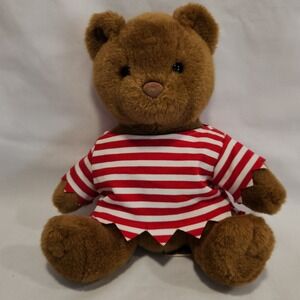 BUILD-A-BEAR Brown Teddy Bear Vintage 1997 Classic Plush Sitting EUC BAB Striped